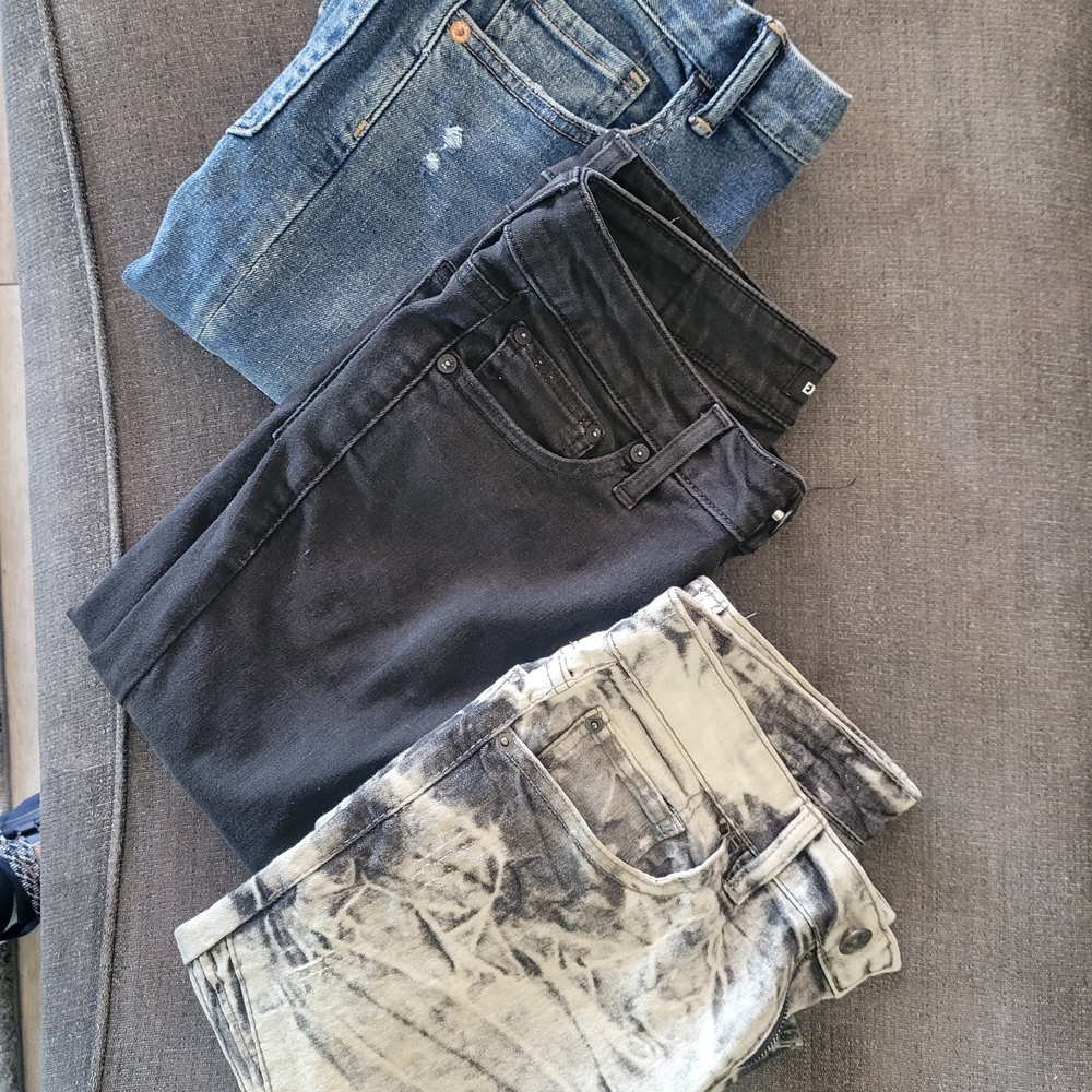 Express Kids Jeans in Blue, Black, and Gray